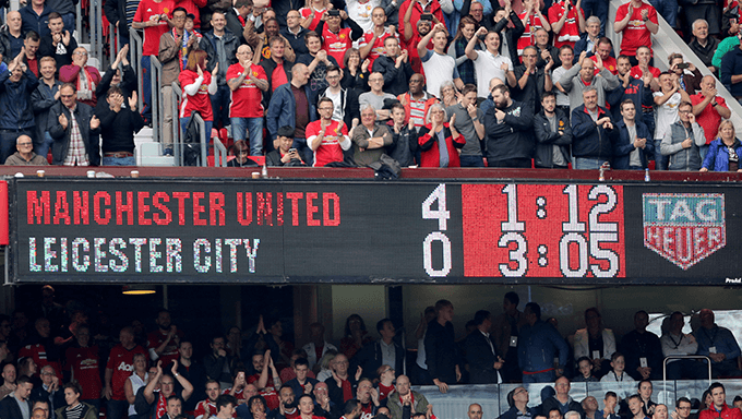 Scoreboard Old Trafford