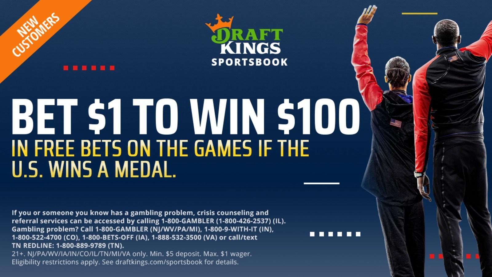 Draftkings Offers 100 Free Bet Promo For Olympic Games