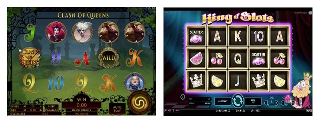 Hårda casinodrottningar och färgglad kung ger dig gratisrundor i casino för iPad