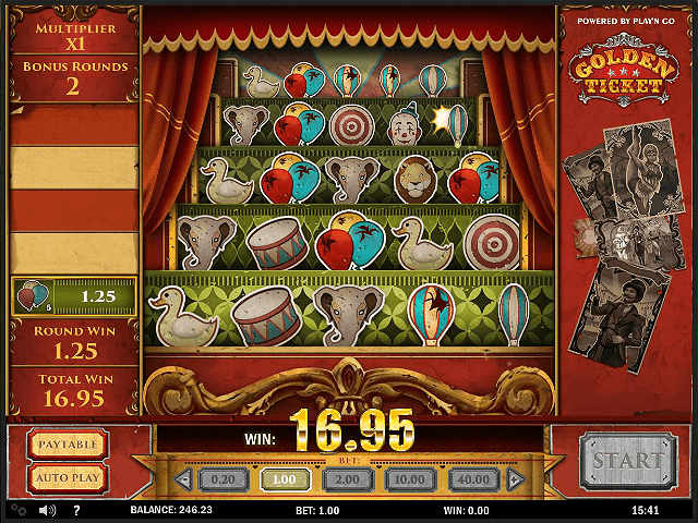 Golden ticket slots
