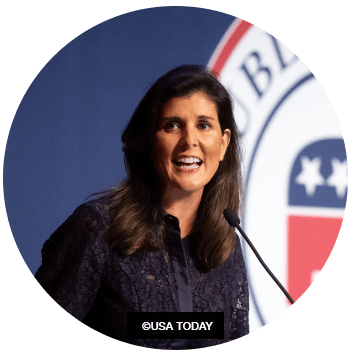 Nikki Haley - Former South Carolina Governor Nikki Haley smiling