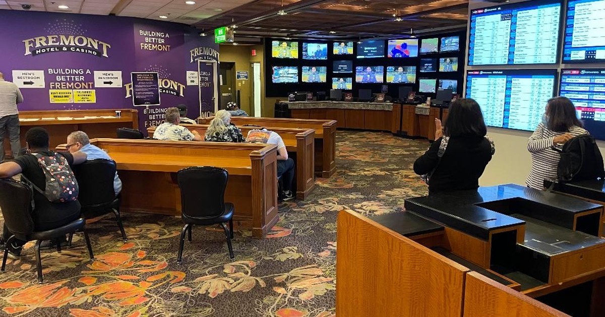 FanDuel Sportsbook Under Construction At Fremont Las Vegas