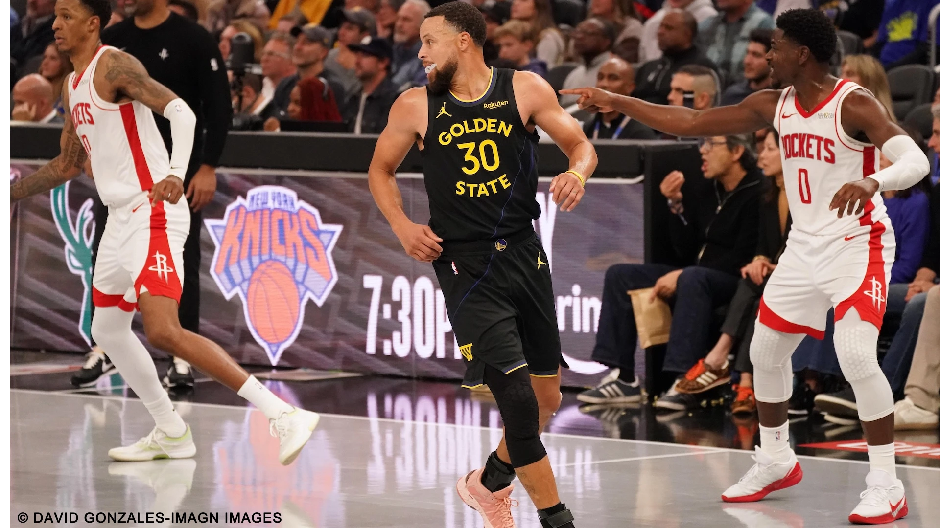 Steph Curry leads the starting five