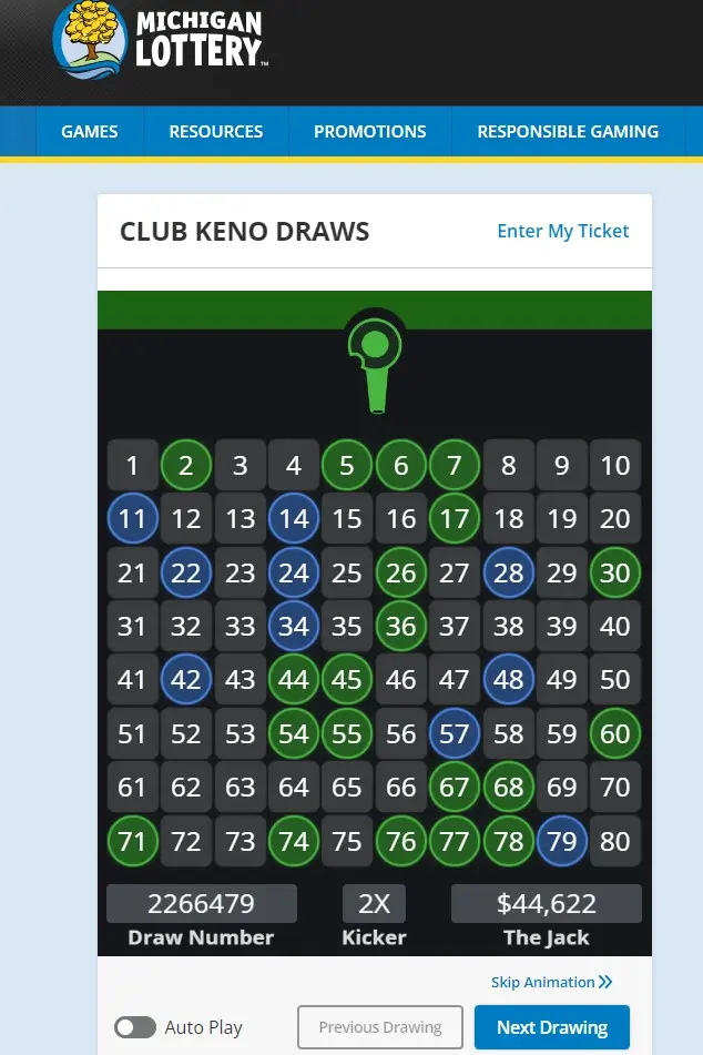 How to Play Club Keno Club Keno Michigan Website
