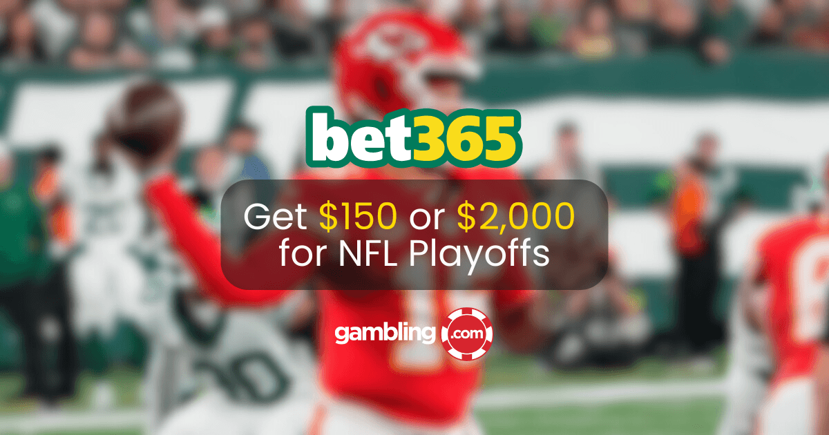 bet365 Bonus Code GAMBLING: Get $150 Bonus or $2K for NFL Playoffs