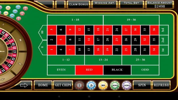 roulette table payout odds