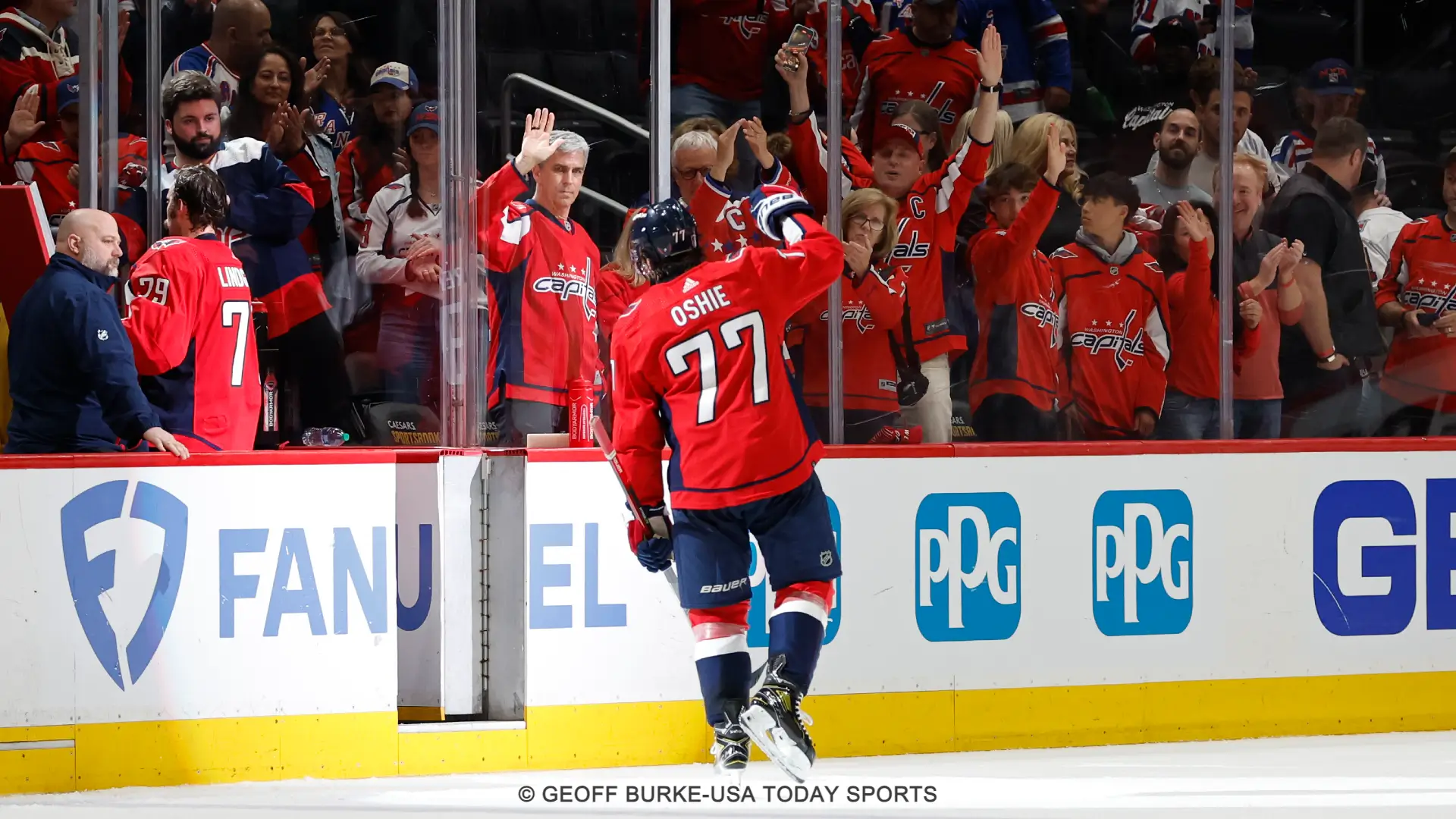Virginia NHL Betting Washington Capitals right wing T.J. Oshie