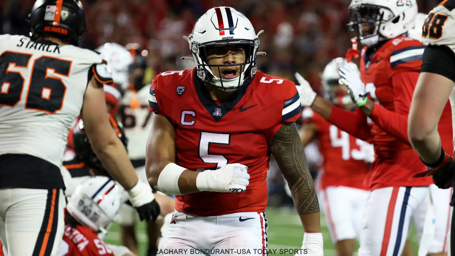 Arizona Wildcats Playoff Chances Arizona Wildcats linebacker Jacob Manu
