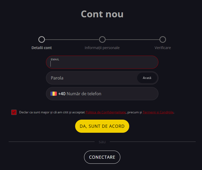 INREGISTRARE MAGNUMBET BONUS FARA DEPUNERE