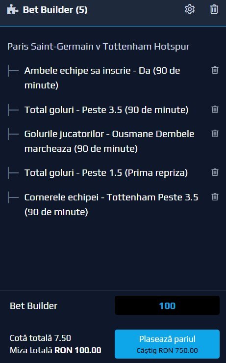 ponturi pariuri psg vs tottneham