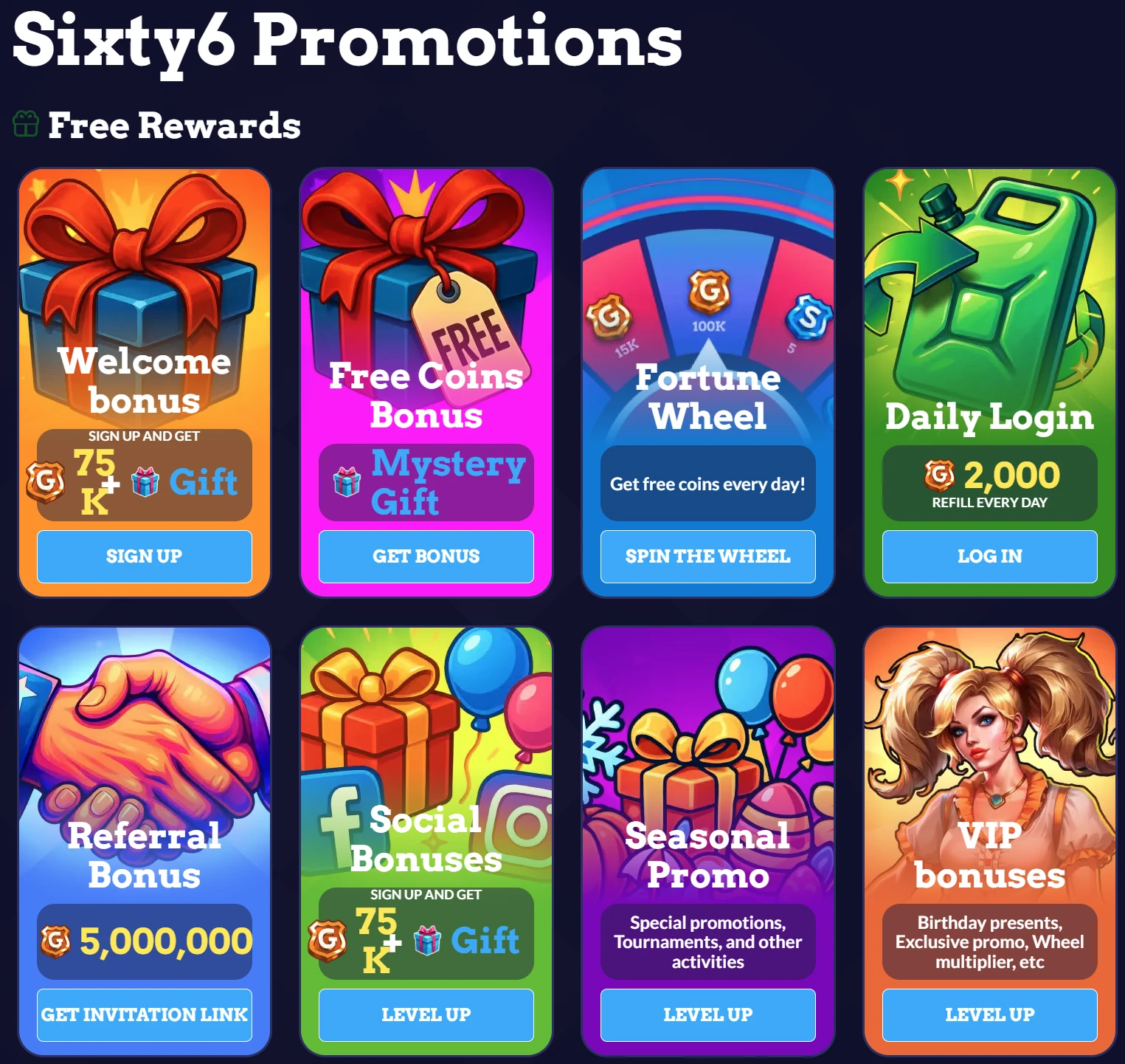Sixty6 Casino Promotions