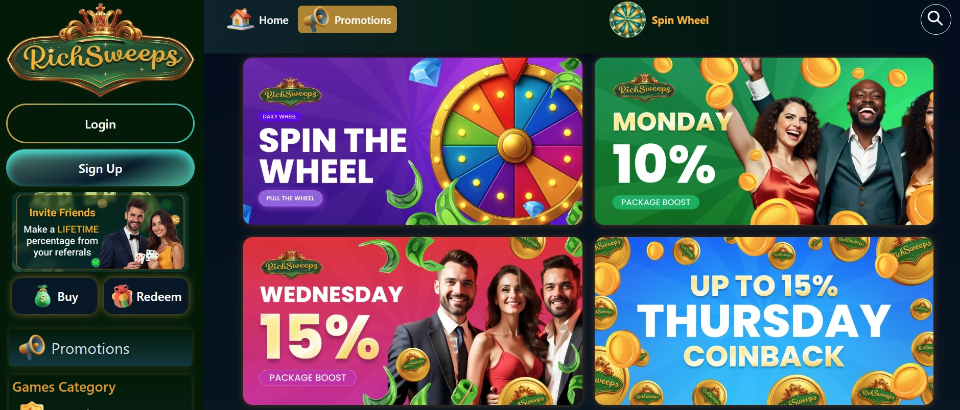 RichSweeps Promotions
