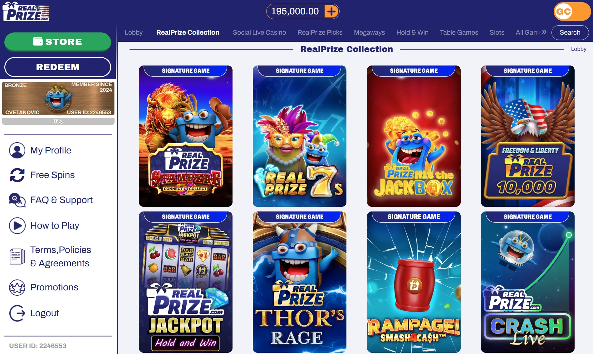 RealPrize Exclusive Games