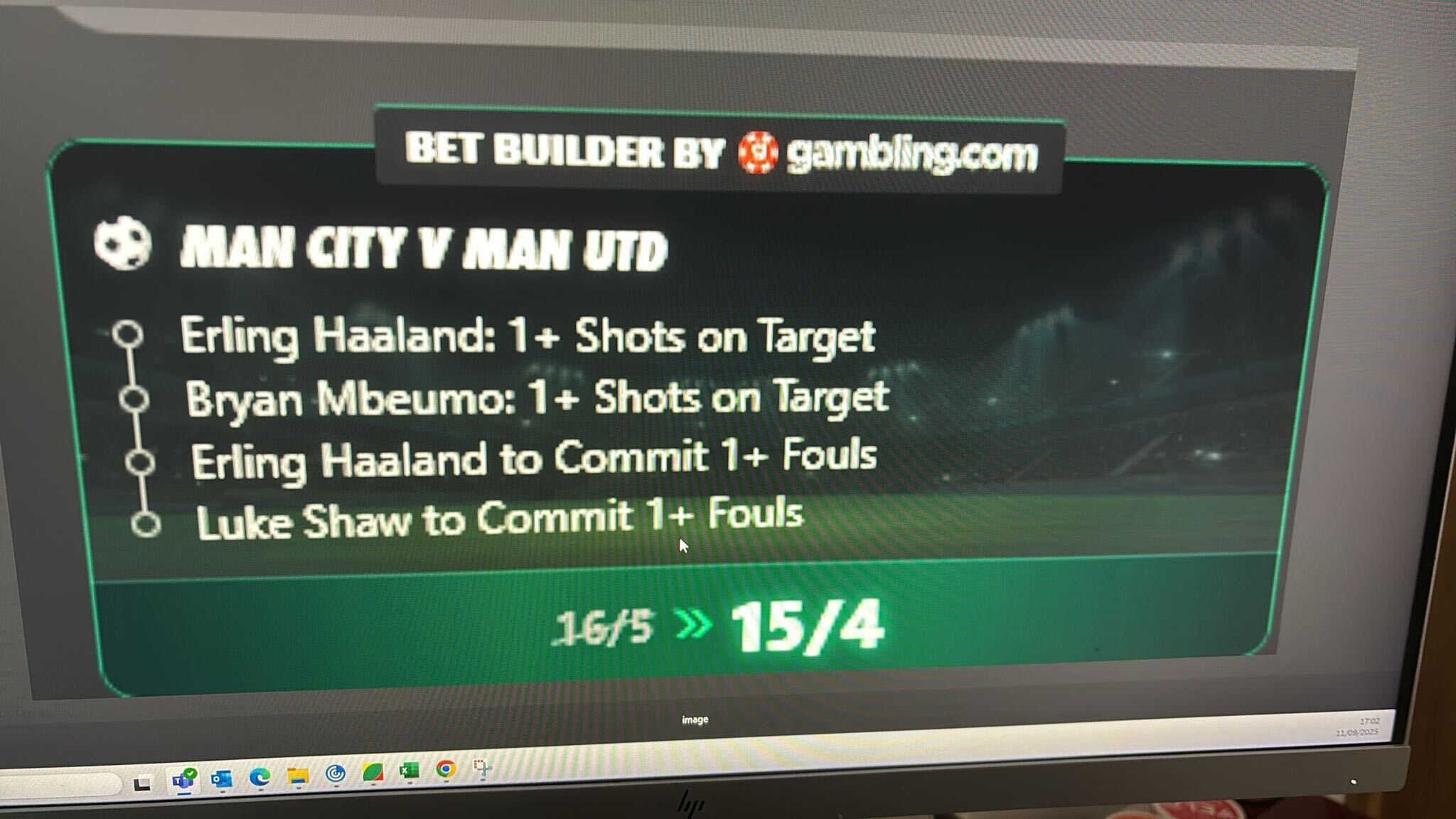 Manchester Derby Bet Builder
