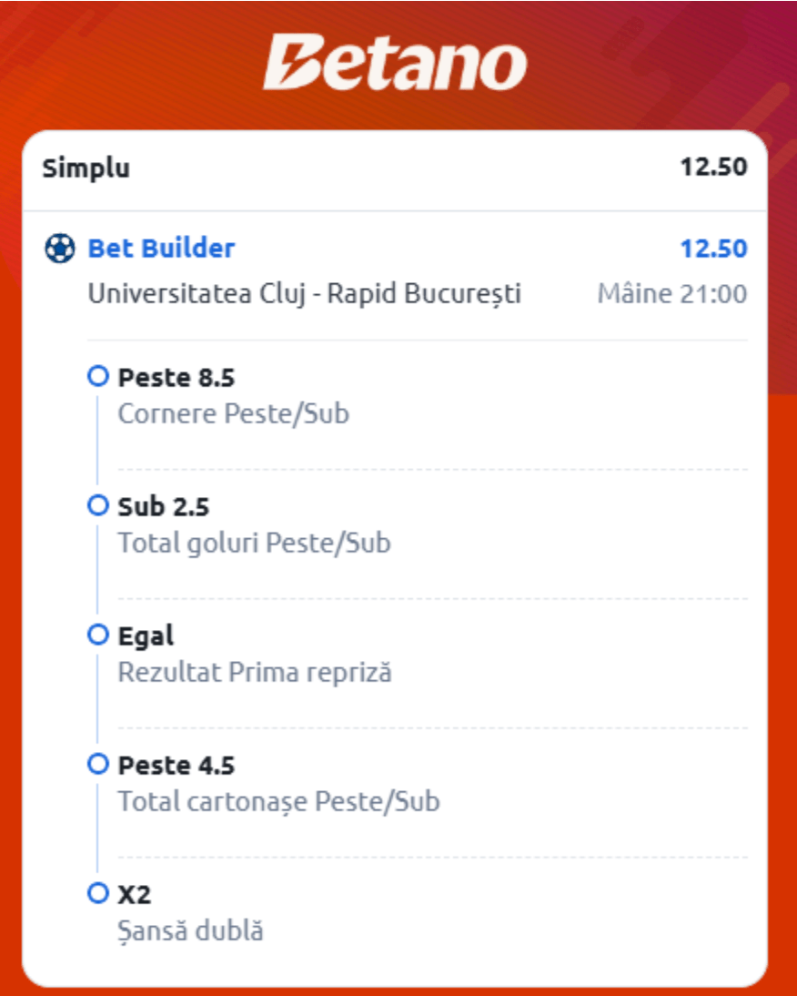 ponturi pariuri u cluj vs rapid