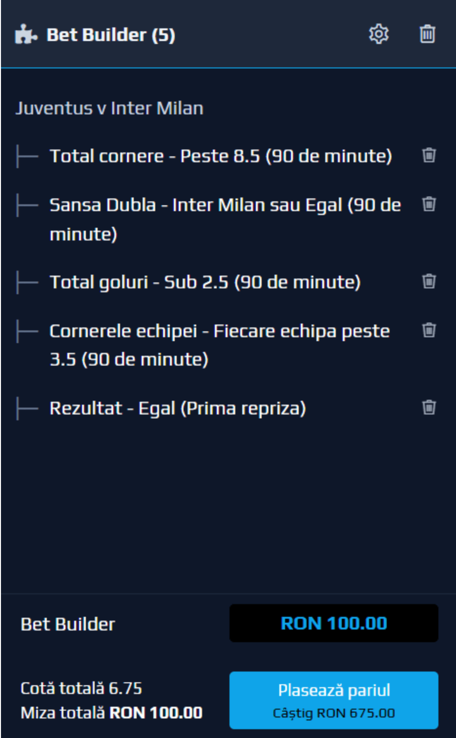 pariuri juventus - inter milano