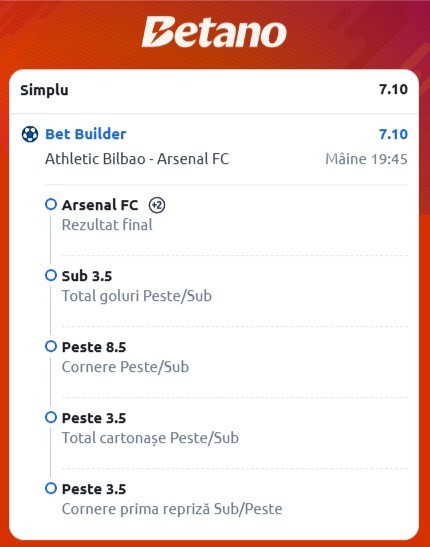 pariuri bilbao - arsenal