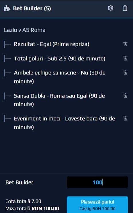 pariuri lazio vs AS Roma