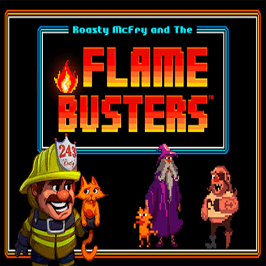 Roasty McFry and the Flame Busters Logo Roasty McFry and the Flame Busters Logo