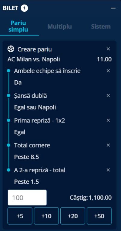 pariuri milan - napoli