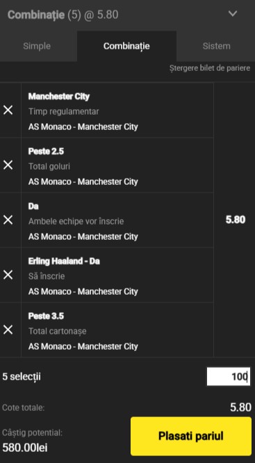 pariuri manchester monaco vs city