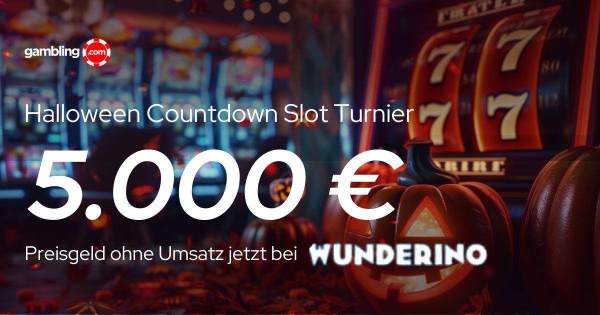 Wunderino &quot;Halloween Countdown&quot; gestartet: 5.000 € Preispool für die höchsten Multiplikatoren