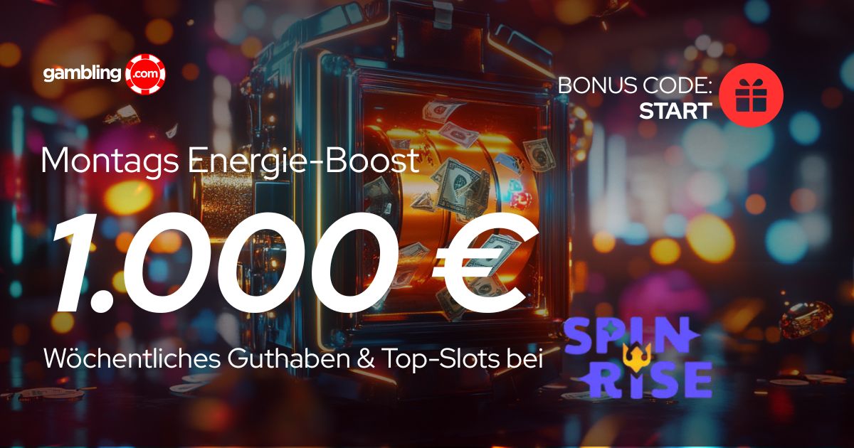 Wöchentlicher Reload-Bonus bei Spinrise: Bis zu 1.000 € jeden Montag sichern