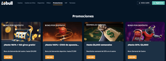 Lebull casino México: bono y giros