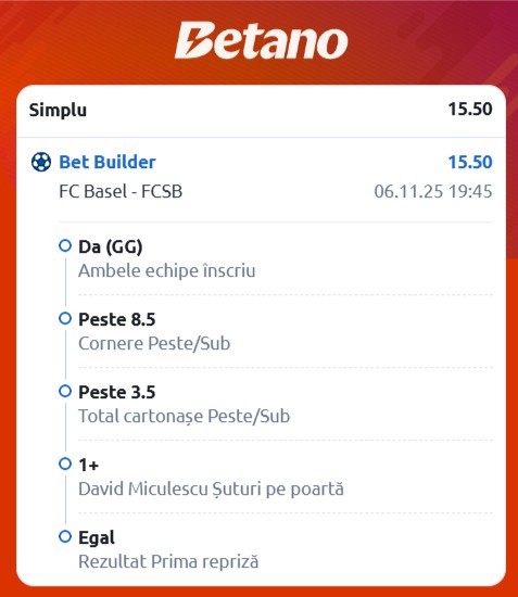 ponturi pariuri basel - fcsb