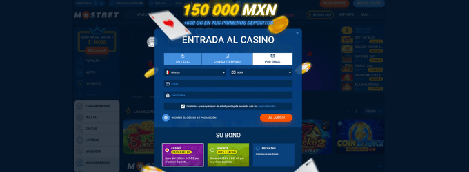Mostbet casino México: bono y giros