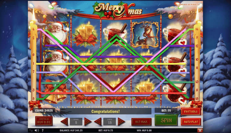 slots de navidad Merry Xmas