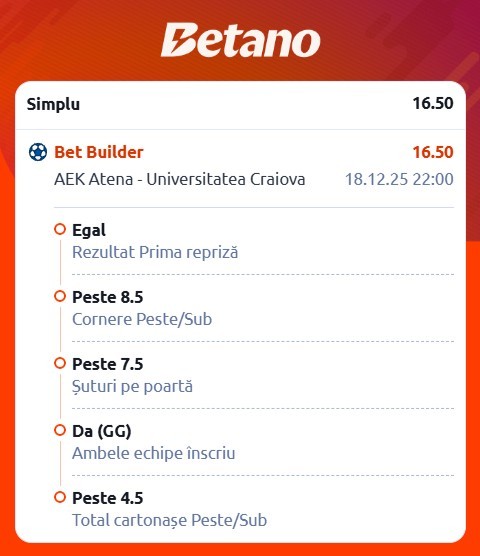 cote pariuri craiova - sparta praga