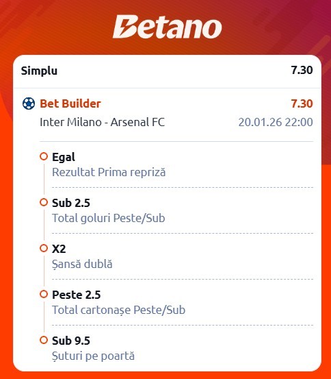 cote pariuri inter vs arsenal