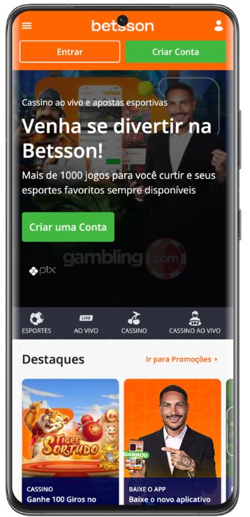 cassino legalizado betsson