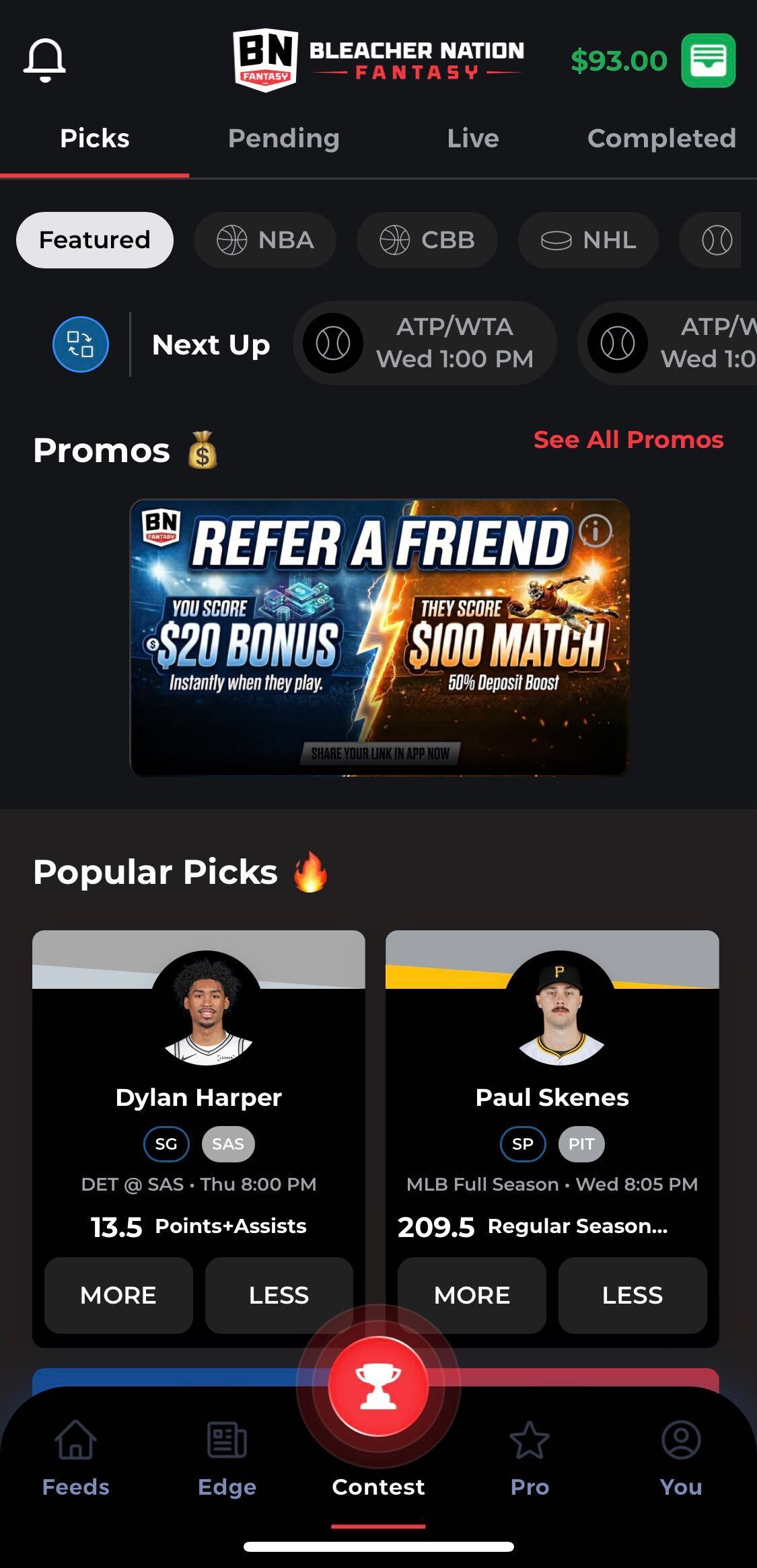 Bleacher Nation Fantasy Interface