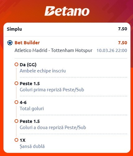 ponturi pariuri atletico tottenham