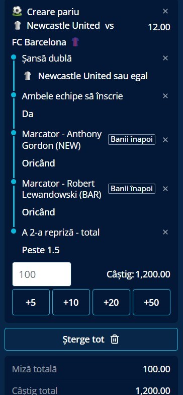 cote pariuri liverpool newcastle barcelona