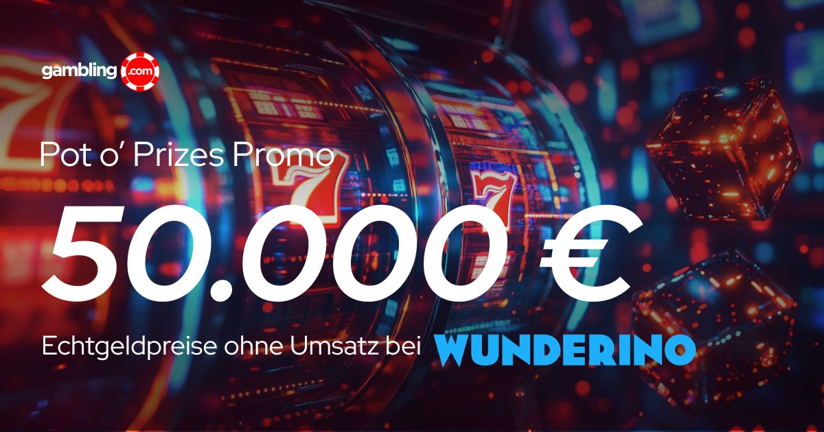 Wunderino „Pot o’ Prizes“: 50.000 € bei laufender Slot-Promo