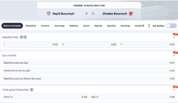 cote pariuri craiova fc arges