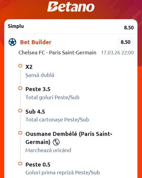 cote pariuri psg vs chelsea