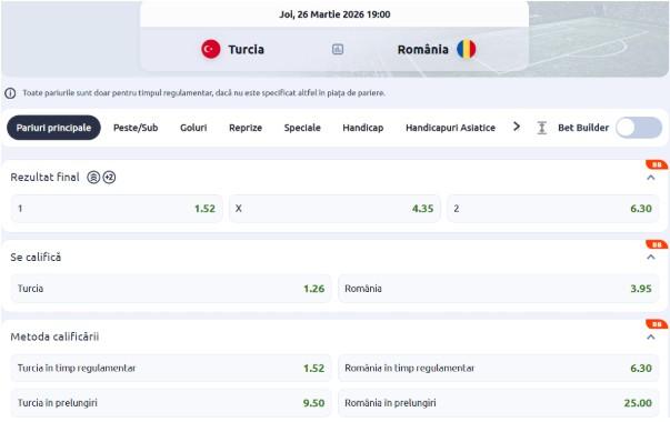 ponturi pariuri turcia - romania