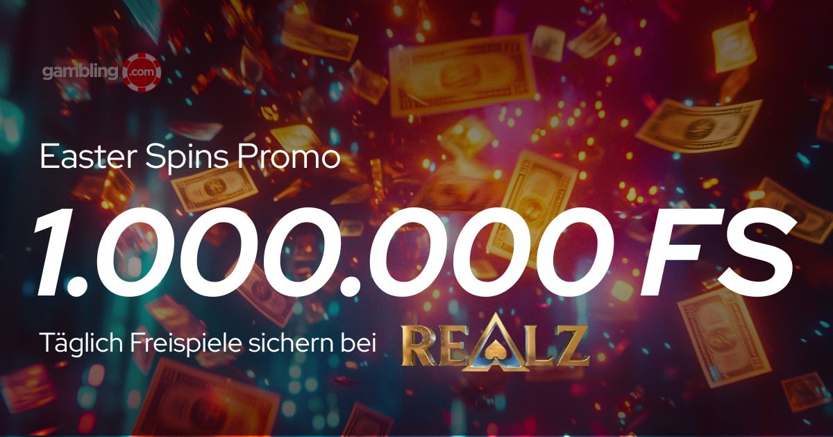 Realz Easter Spins: Bis zu 1.000.000 Freispiele in der Oster-Promo