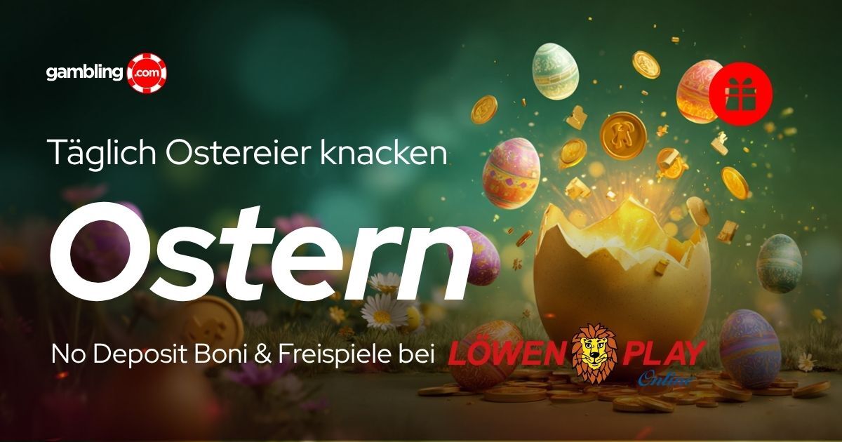 Löwen Play Osterkalender 2026: Täglich Freispiele &amp; Boni sichern