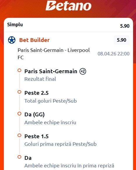 cote pariuri psg liverpool