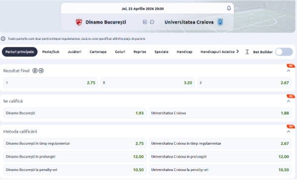 cote pariuri arges u cluj