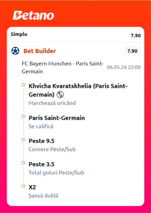 cote pariuri bayernpsg