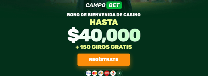 bono sin depósito CampoBET casino Mexico