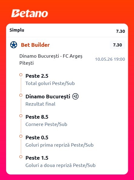 cote pariuri dinamo arges