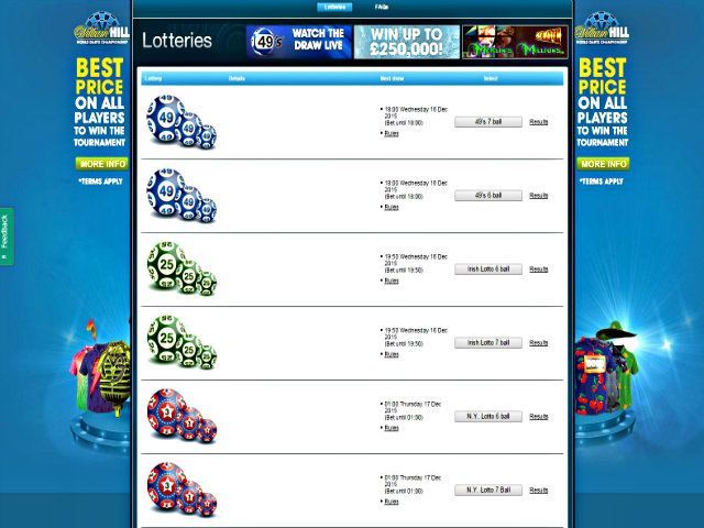 William Hill Irish Lottery Results