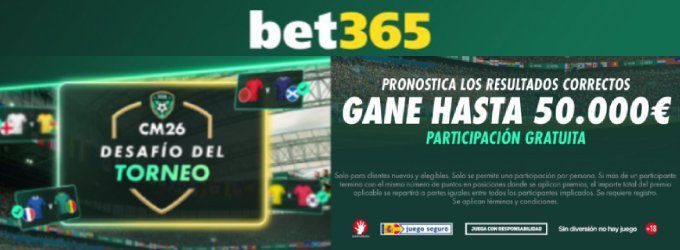 Bono apuestas Mundial Bet365